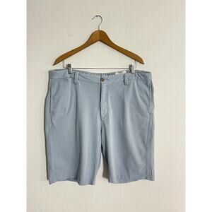 Tailor Vintage 40 Mens Shorts Westport Fit Blue 10 Inch Inseam Cotton Flat Front